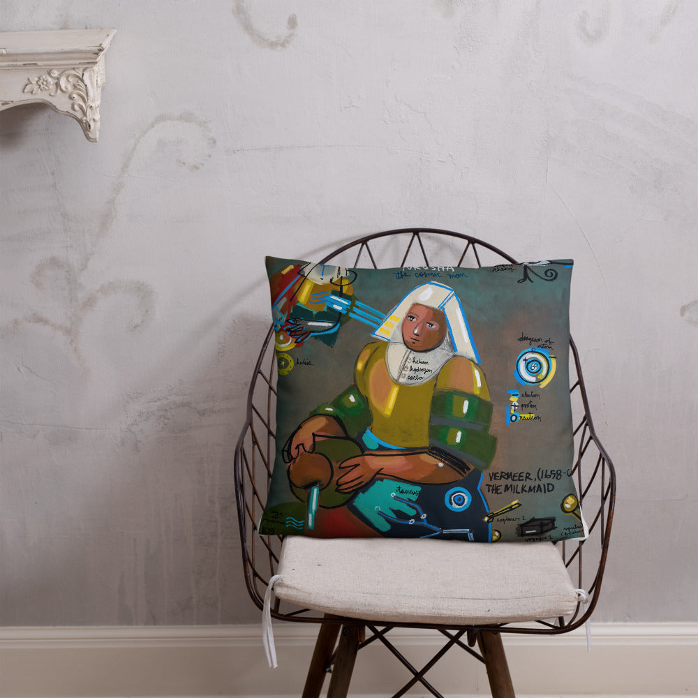 The Cosmic Man - Lebo 101 Series - Lebo Premium Throw Pillow